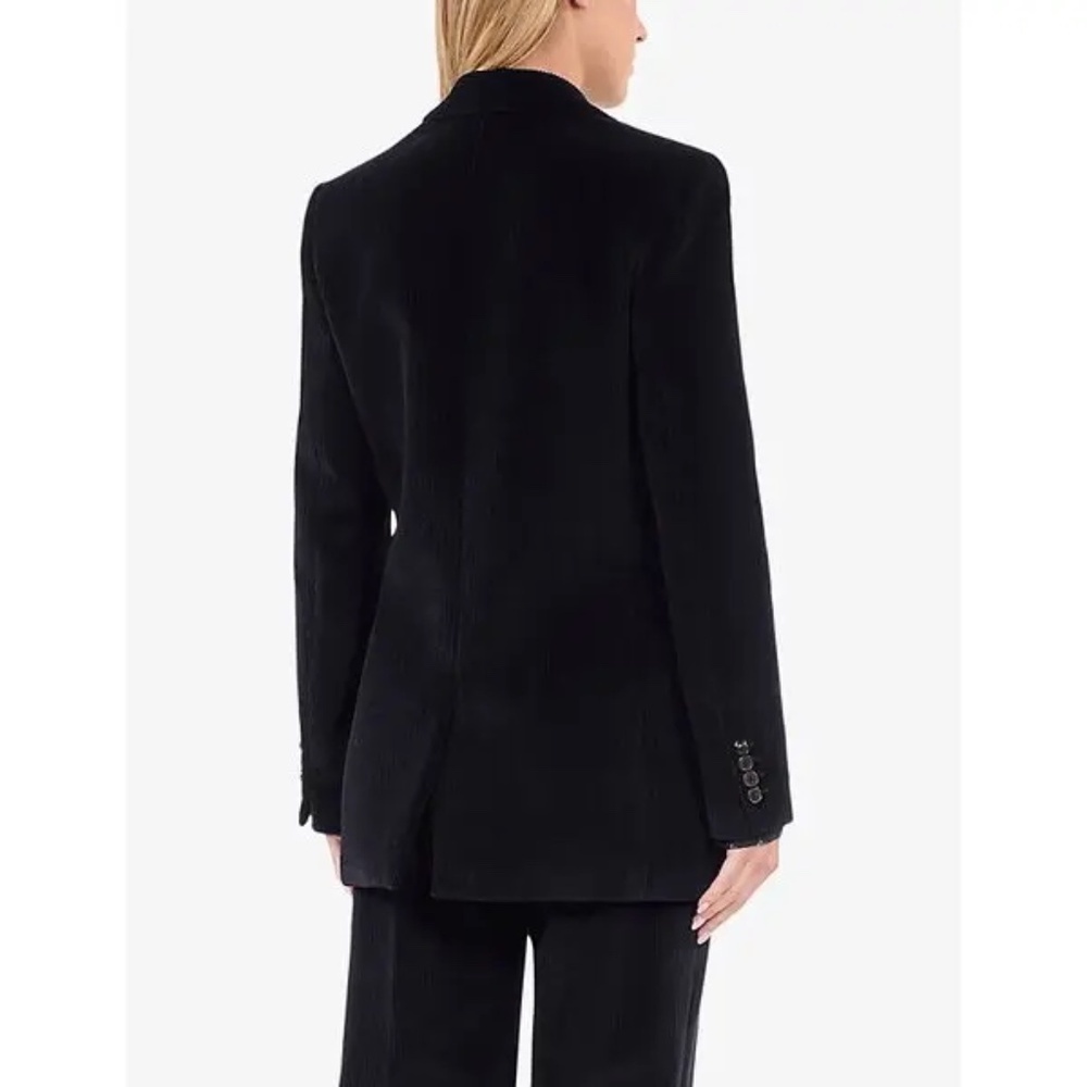 🖤 NWT The Kooples Double-Breasted Black Corduroy Suit Jacket | $615 Retail! - Picture 5 of 10